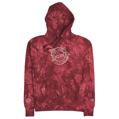 Original Era Unisex Champion Tie-Dye Hoodie with Accent Gold