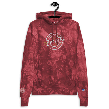 Original Era Unisex Champion Tie-Dye Hoodie with Accent Gold