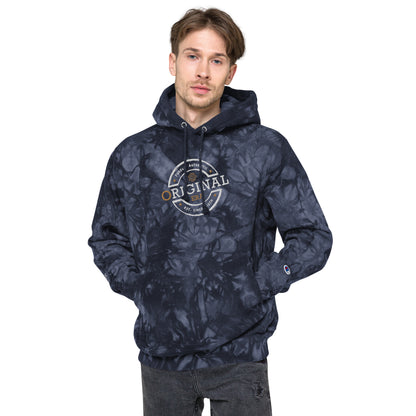 Original Era Unisex Champion Tie-Dye Hoodie with Accent Gold