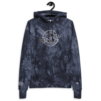 Original Era Unisex Champion Tie-Dye Hoodie with Accent Gold