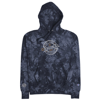 Original Era Unisex Champion Tie-Dye Hoodie with Accent Gold